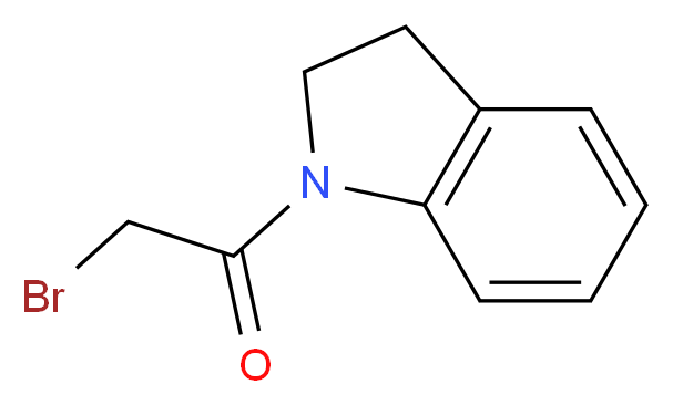 1-(bromoacetyl)indoline_分子结构_CAS_73392-01-5)