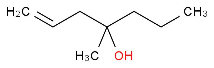 4-甲基-1-庚烯-4-醇_分子结构_CAS_1186-31-8)