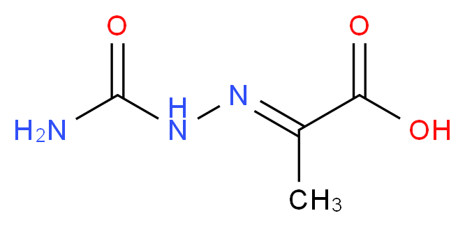 (2E)-2-[(Aminocarbonyl)hydrazono]propanoic acid_分子结构_CAS_)