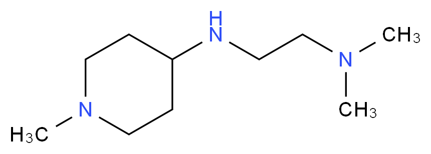 dimethyl({2-[(1-methylpiperidin-4-yl)amino]ethyl})amine_分子结构_CAS_724757-63-5