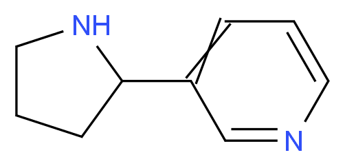 (±)-Nornicotine_分子结构_CAS_5746-86-1)