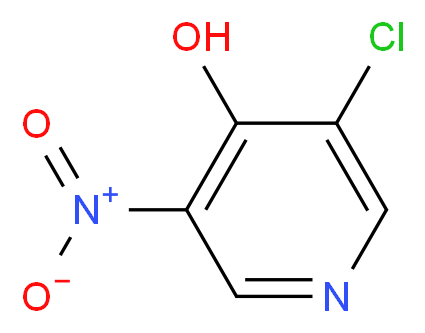 3-Chloro-5-nitropyridin-4-ol_分子结构_CAS_31872-64-7)