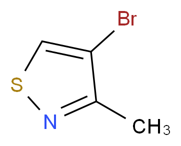4-bromo-3-methyl-1,2-thiazole_分子结构_CAS_930-42-7