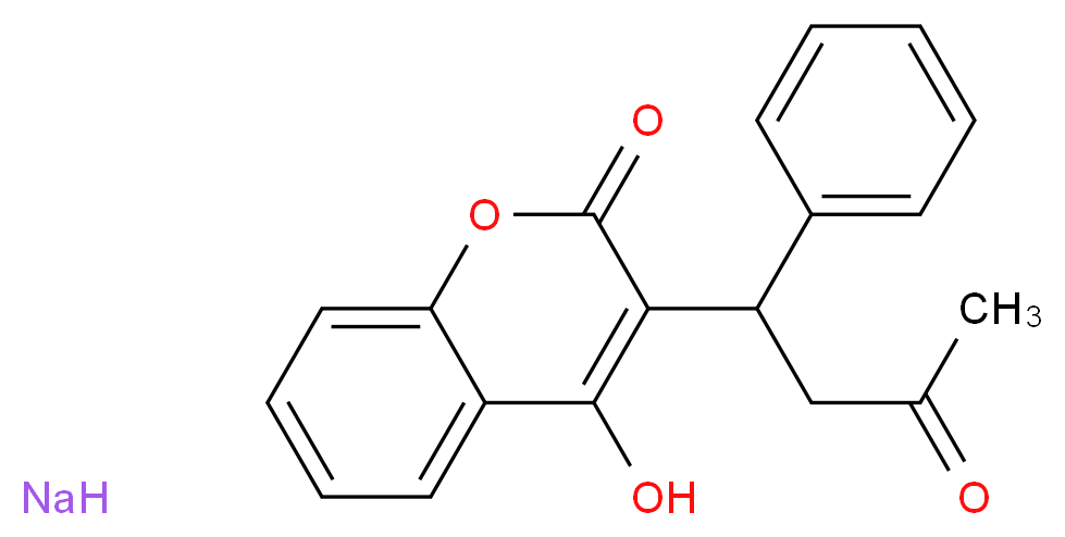 4-hydroxy-3-(3-oxo-1-phenylbutyl)-2H-chromen-2-one sodium_分子结构_CAS_129-06-6