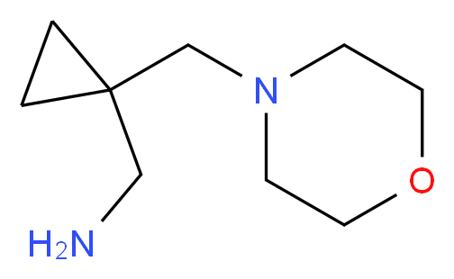 1-[1-(4-Morpholinylmethyl)cyclopropyl]methanamine_分子结构_CAS_)