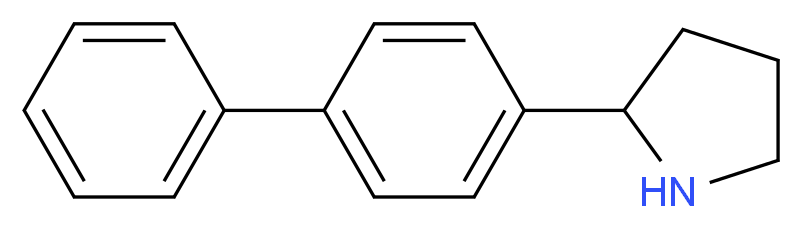2-(Biphenyl-4-yl)pyrrolidine_分子结构_CAS_5424-66-8)