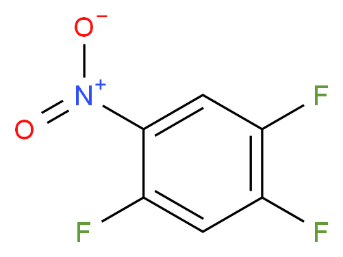 1,2,4-trifluoro-5-nitrobenzene_分子结构_CAS_2105-61-5