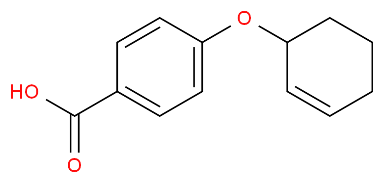 4-(cyclohex-2-en-1-yloxy)benzoic acid_分子结构_CAS_7355-51-3