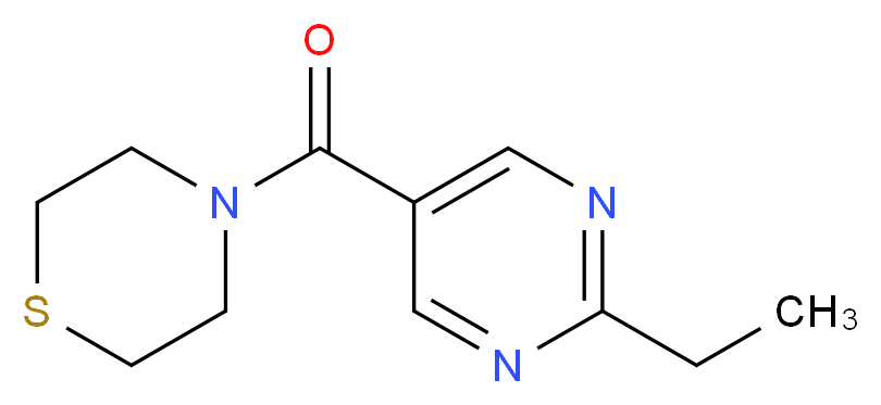 4-[(2-ethyl-5-pyrimidinyl)carbonyl]thiomorpholine_分子结构_CAS_)