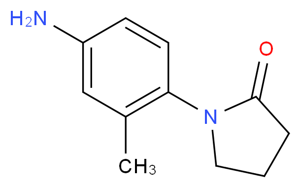 1-(4-amino-2-methylphenyl)-2-pyrrolidinone_分子结构_CAS_13691-29-7)