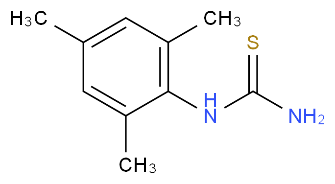 1-(2,4,6-Trimethylphenyl)-2-thiourea_分子结构_CAS_91059-97-1)