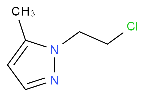 1-(2-Chloroethyl)-5-methyl-1H-pyrazole_分子结构_CAS_96450-54-3)