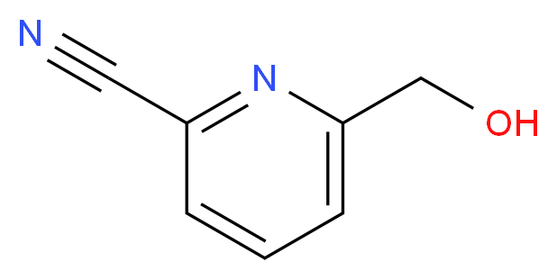 6-(hydroxymethyl)pyridine-2-carbonitrile_分子结构_CAS_50501-38-7