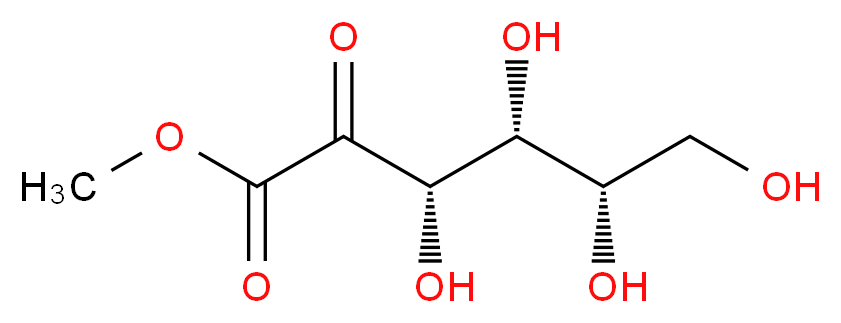 (3S,4R,5S)-Methyl 3,4,5,6-tetrahydroxy-2-oxohexanoate_分子结构_CAS_3031-98-9)