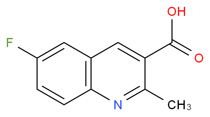 6-fluoro-2-methylquinoline-3-carboxylic acid_分子结构_CAS_461026-47-1