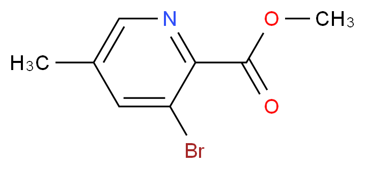 Methyl 3-bromo-5-methylpyridine-2-carboxylate_分子结构_CAS_1228880-68-9)