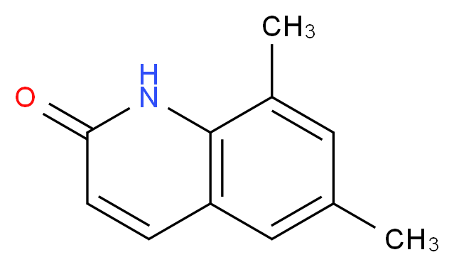 6,8-dimethyl-1,2-dihydroquinolin-2-one_分子结构_CAS_54904-39-1