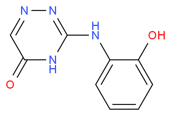 3-[(2-hydroxyphenyl)amino]-4,5-dihydro-1,2,4-triazin-5-one_分子结构_CAS_857492-03-6