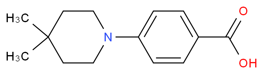 4-(4,4-Dimethylpiperidin-1-yl)benzoic acid_分子结构_CAS_406233-26-9)