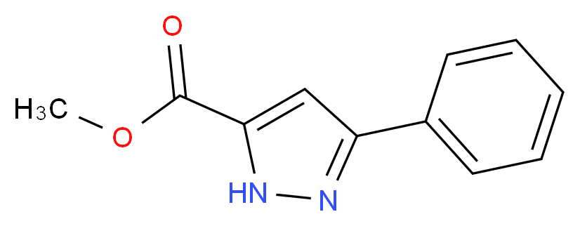 Methyl 5-phenyl-1H-pyrazole-3-carboxylate_分子结构_CAS_56426-35-8)