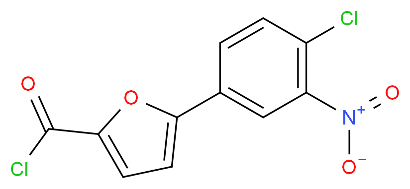 5-(4-chloro-3-nitrophenyl)furan-2-carbonyl chloride_分子结构_CAS_638160-09-5
