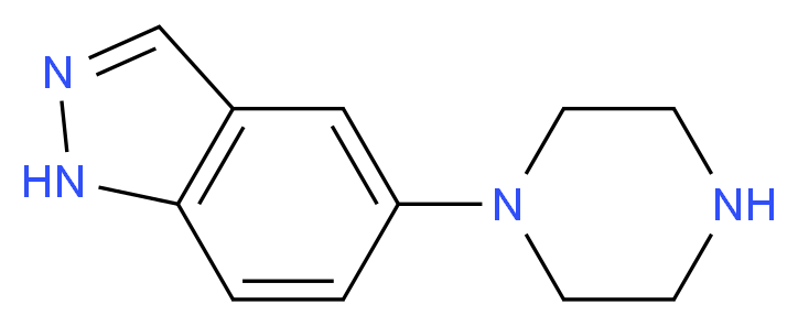 5-(Piperazin-1-yl)-1H-indazole_分子结构_CAS_478827-33-7)