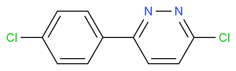 3-Chloro-6-(4-chlorophenyl)pyridazine_分子结构_CAS_58059-29-3)