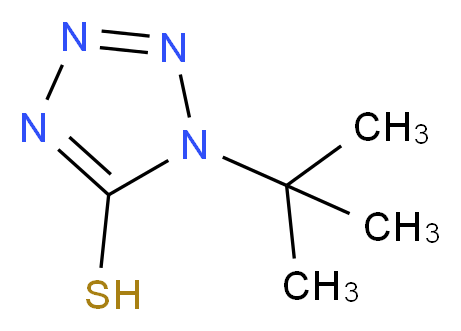 1-tert-butyl-1H-tetrazole-5-thiol_分子结构_CAS_7624-35-3)