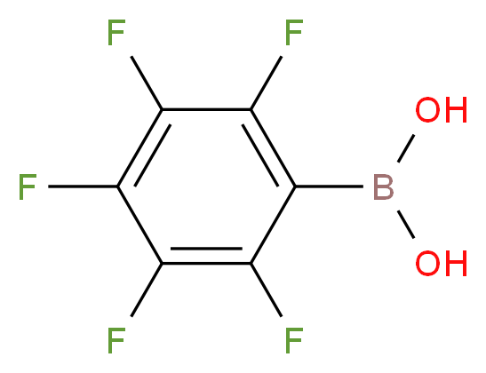 (Pentafluorophenyl)boronic acid_分子结构_CAS_1582-24-7)