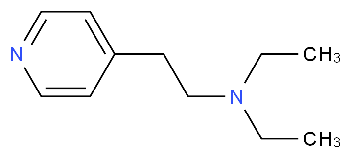 N1,N1-diethyl-2-(4-pyridyl)ethan-1-amine_分子结构_CAS_)