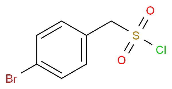 (4-bromophenyl)methanesulfonyl chloride_分子结构_CAS_53531-69-4