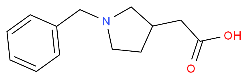 2-(1-benzylpyrrolidin-3-yl)acetic acid_分子结构_CAS_28719-93-9)