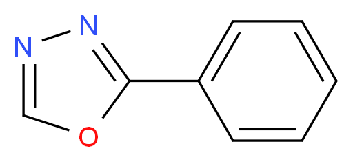 2-phenyl-1,3,4-oxadiazole_分子结构_CAS_825-56-9