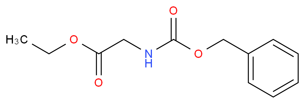 Ethyl 2-(((benzyloxy)carbonyl)amino)acetate_分子结构_CAS_1145-81-9)