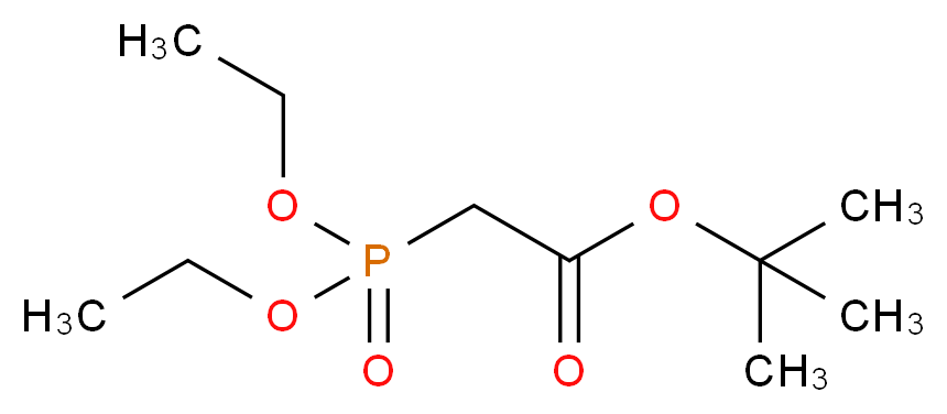 tert-butyl 2-(diethoxyphosphoryl)acetate_分子结构_CAS_27784-76-5