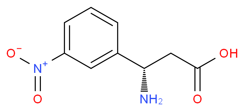 (S)-3-氨基-3-(3-硝基苯基)丙酸_分子结构_CAS_734529-57-8)