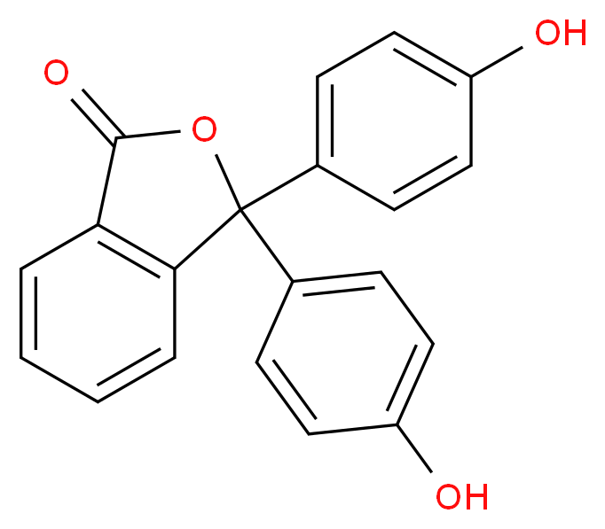 酚酞 溶液_分子结构_CAS_77-09-8)