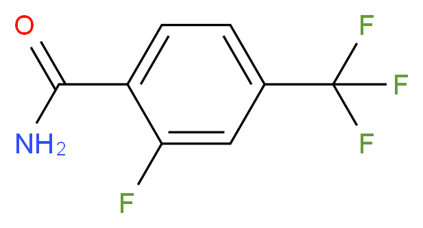 2-氟-4-(三氟甲基)苯甲酰胺_分子结构_CAS_207853-64-3)