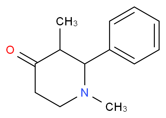 1,3-dimethyl-2-phenylpiperidin-4-one_分子结构_CAS_161894-21-9)