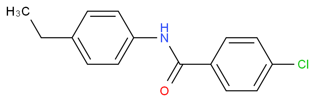 4-Chloro-N-(4-ethylphenyl)benzamide_分子结构_CAS_299954-66-8)