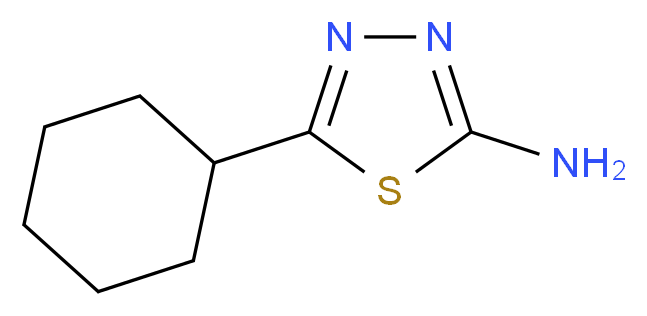 5-Cyclohexyl-[1,3,4]thiadiazol-2-ylamine_分子结构_CAS_56882-77-0)