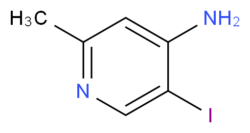 5-Iodo-2-methylpyridin-4-amine_分子结构_CAS_849353-19-1)