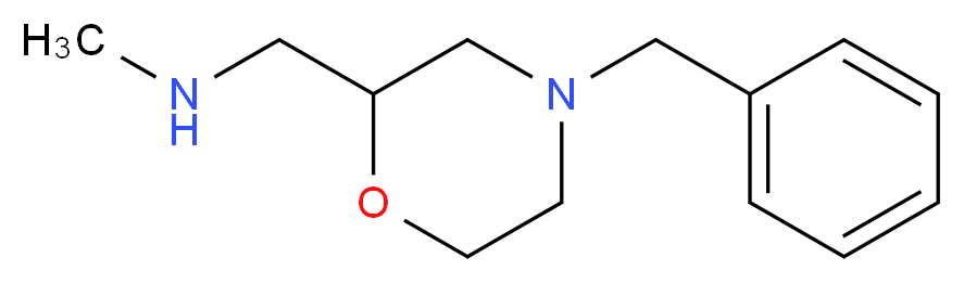 (4-Benzyl-morpholin-2-ylmethyl)-methyl-amine_分子结构_CAS_126645-75-8)