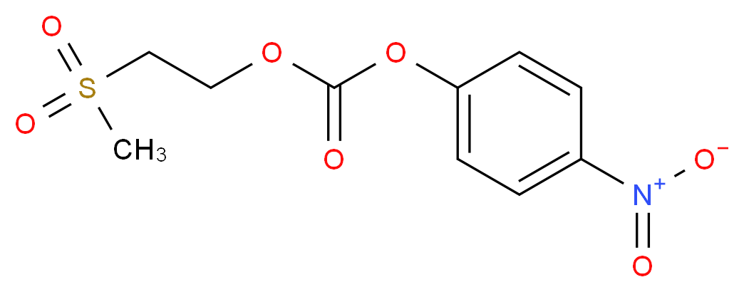 1-{[(2-methanesulfonylethoxy)carbonyl]oxy}-4-nitrobenzene_分子结构_CAS_53298-30-9