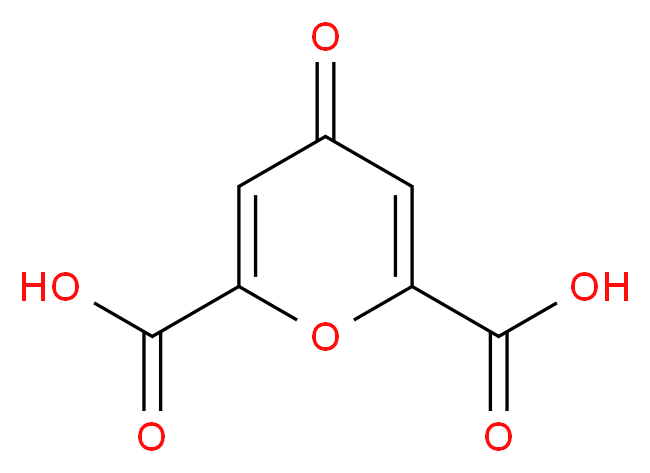 4-Oxo-4H-pyran-2,6-dicarboxylic acid_分子结构_CAS_99-32-1)