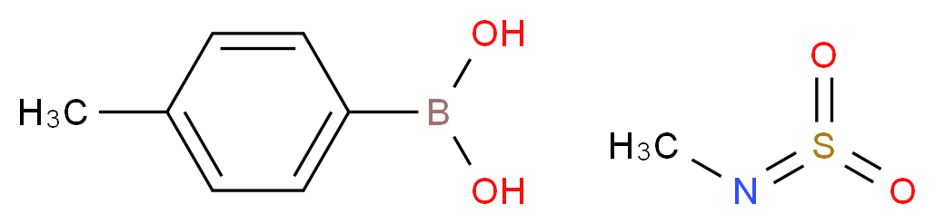 (4-methylphenyl)boronic acid; methyl(sulfonylidene)amine_分子结构_CAS_486422-59-7