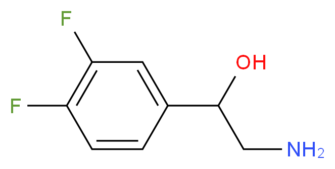 2-amino-1-(3,4-difluorophenyl)ethanol_分子结构_CAS_10145-04-7)