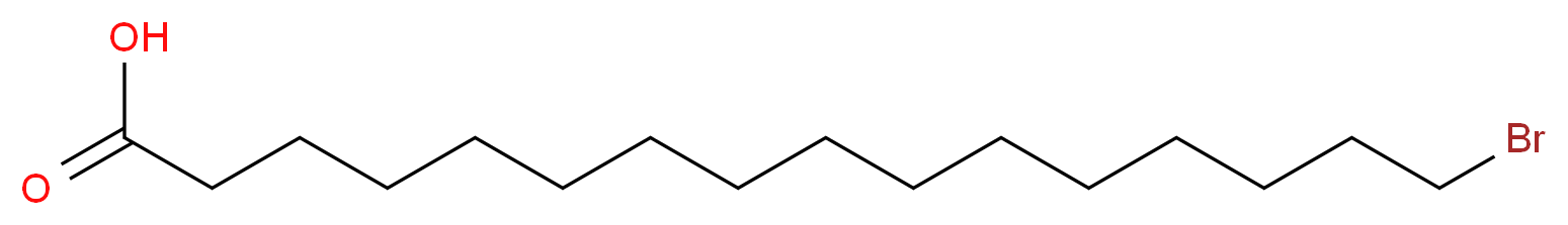 16-溴十六烷酸_分子结构_CAS_2536-35-8)
