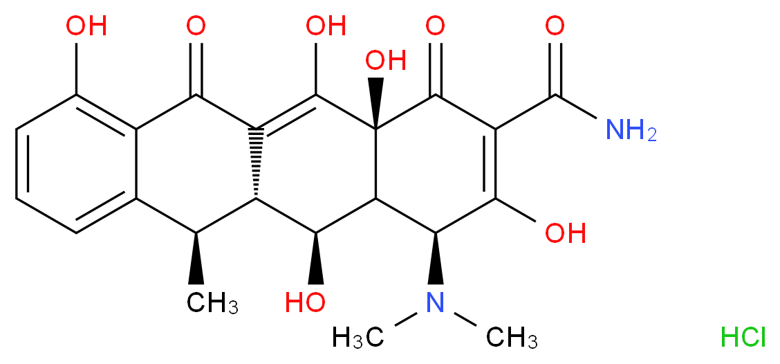 Doxycycline HCl_分子结构_CAS_10592-13-9)