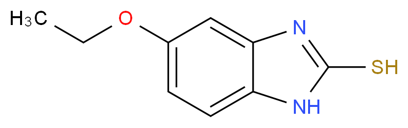 5-乙氧基-2-巯基苯并咪唑_分子结构_CAS_55489-15-1)